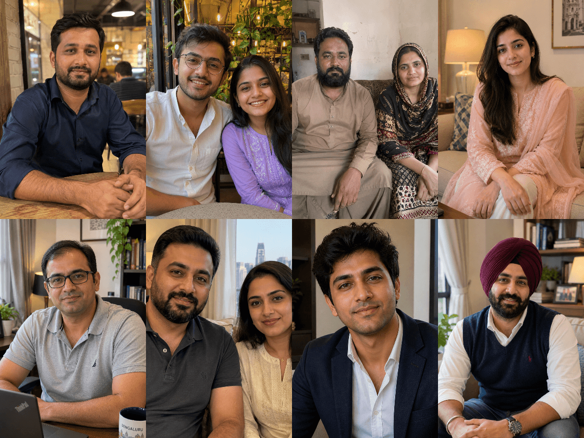 Halani Immigration clients — successful applicants from Pakistan, India, UAE, and Saudi Arabia who landed in Canada.